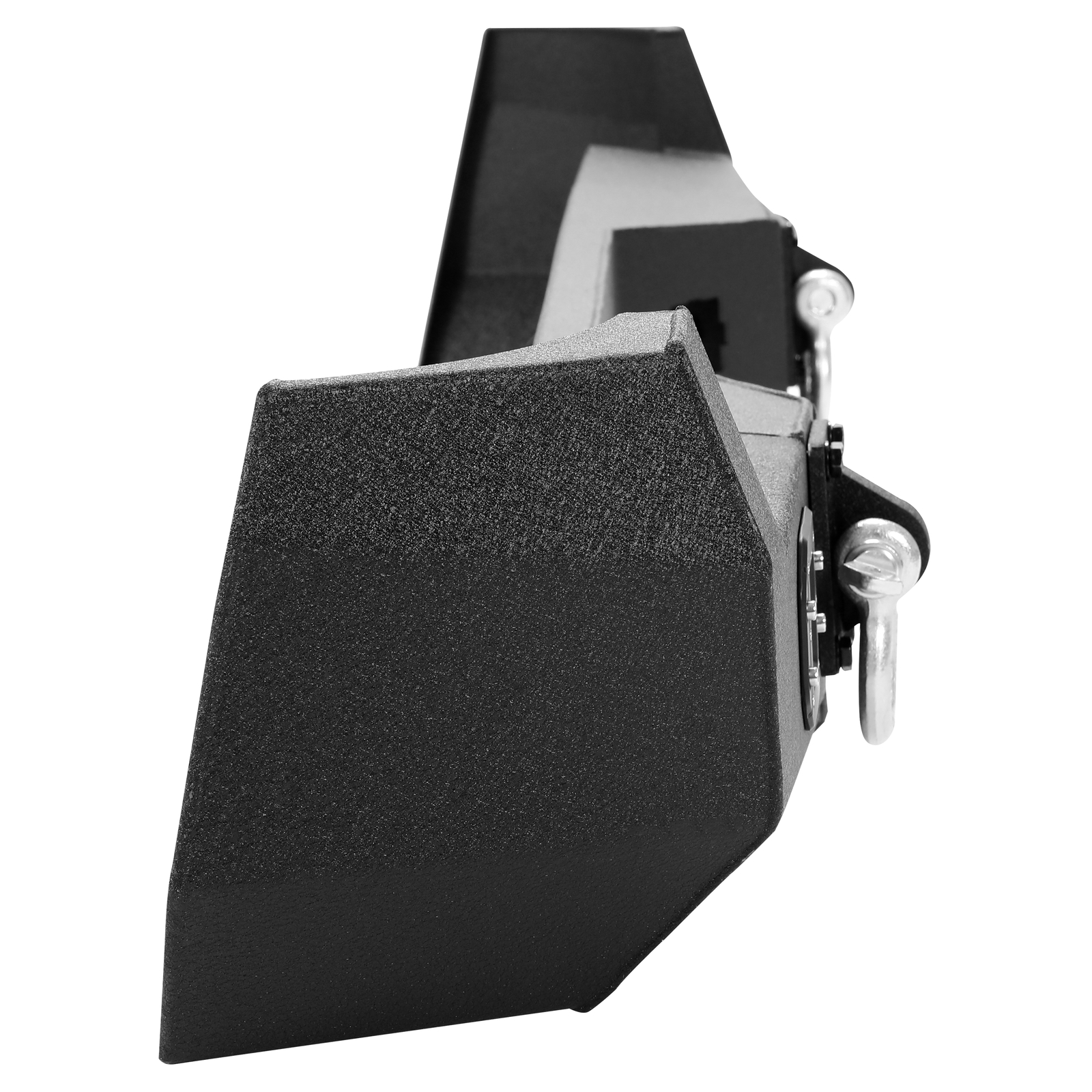 HECASA Black Rear Bumper For Toyota Tacoma 2005-2015 w/License Plate LED Lights