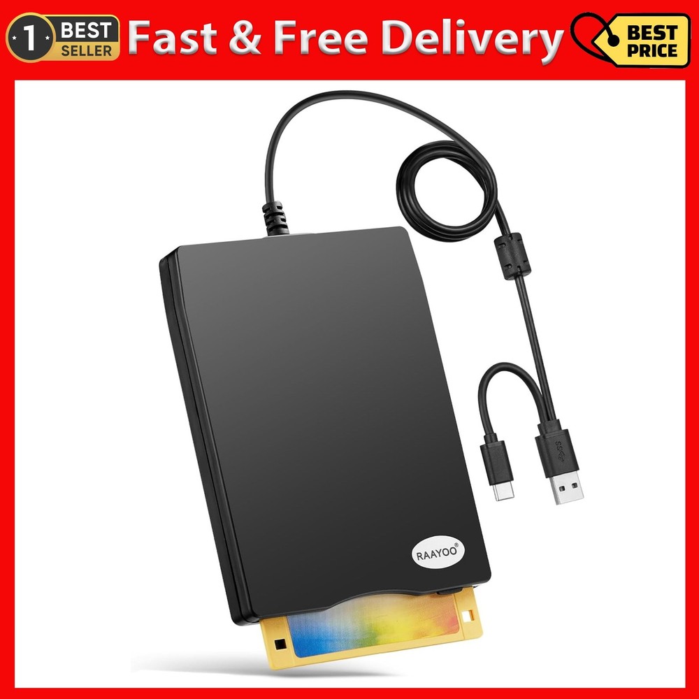 Floppy Disk Reader USB Type A/C Floppy Disk Drive/Player/Converter External