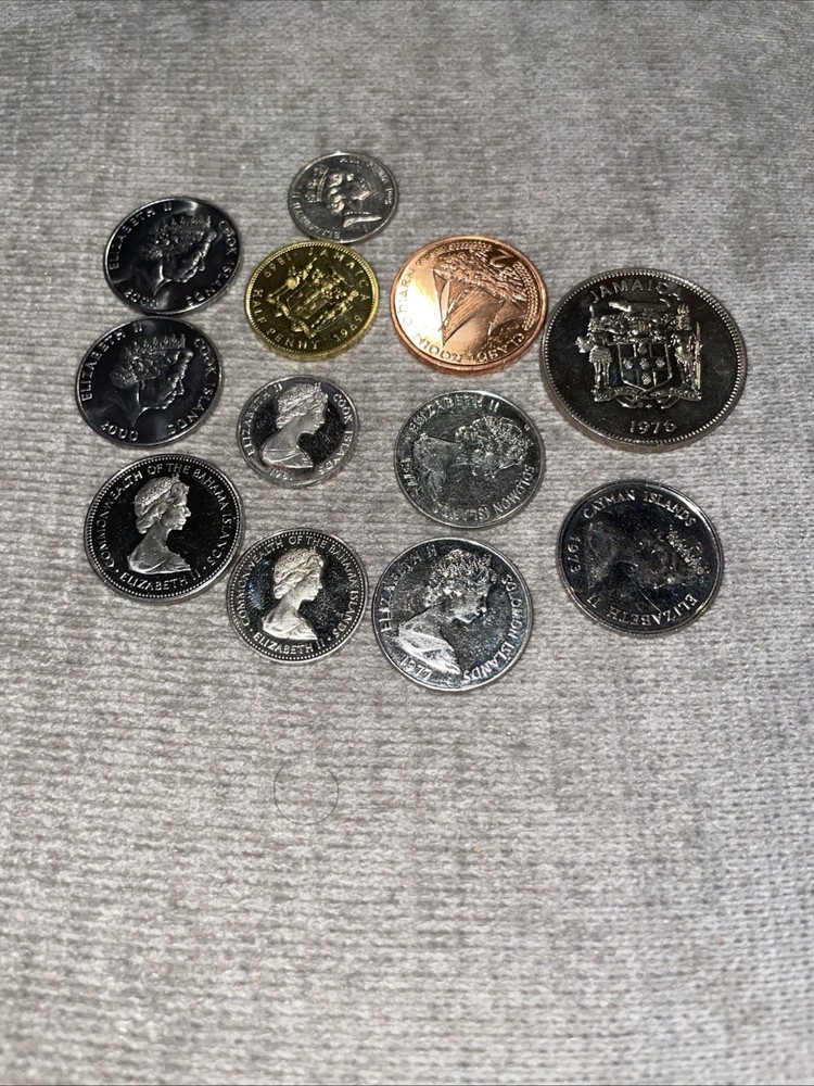 Assorted 12 World Foreign Proof Coins Lot