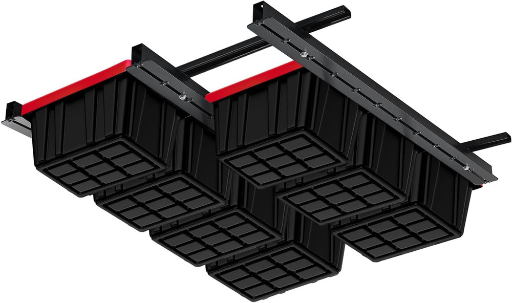 Overhead Garage Storage Racks, Adjustable Garage Ceiling Storage Rack, Heavy Dut