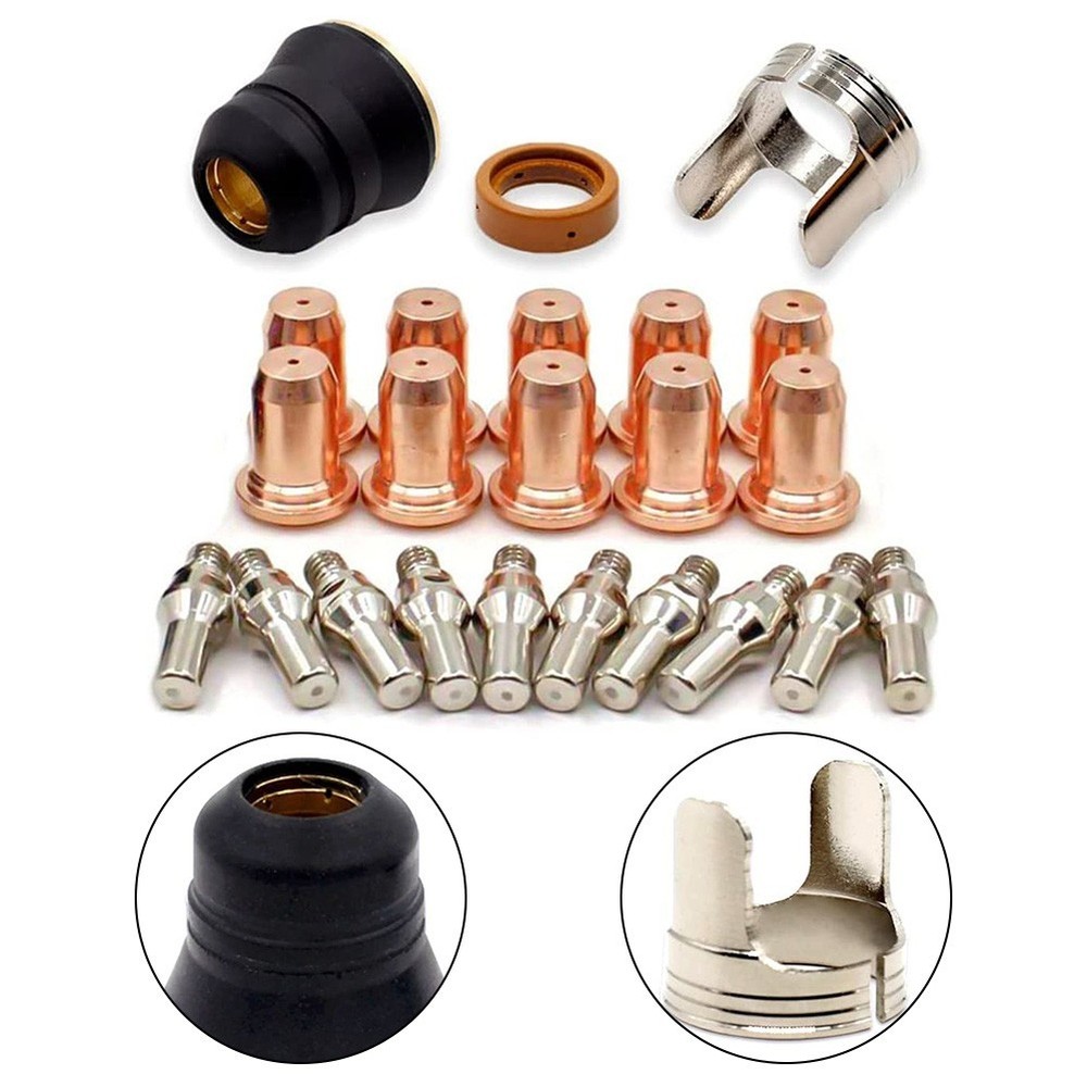 High performance IPT40/PT40 Plasma Cutting Torch Tip & Electrode Set 23pcs