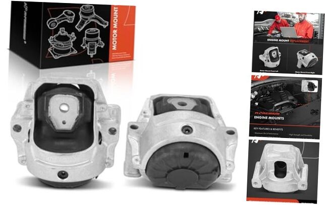 2PCS Front Left and Right Engine Motor Mount Kit Compatible with Audi A4
