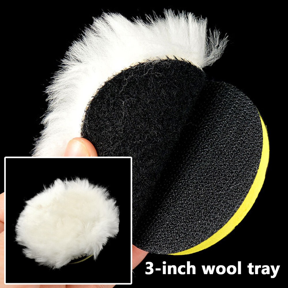 Car Polishing Pad Kit Buffer+ Drill Adapter Polisher 100mm Buffing Pad