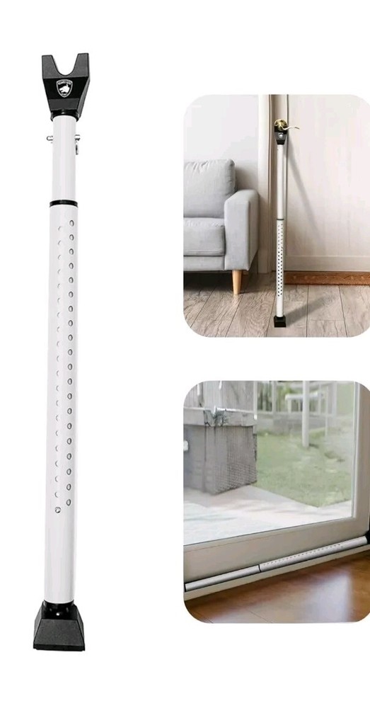 New Guard Dog Security DoorKeeper Adjustable Door Bar With Rubberized Base