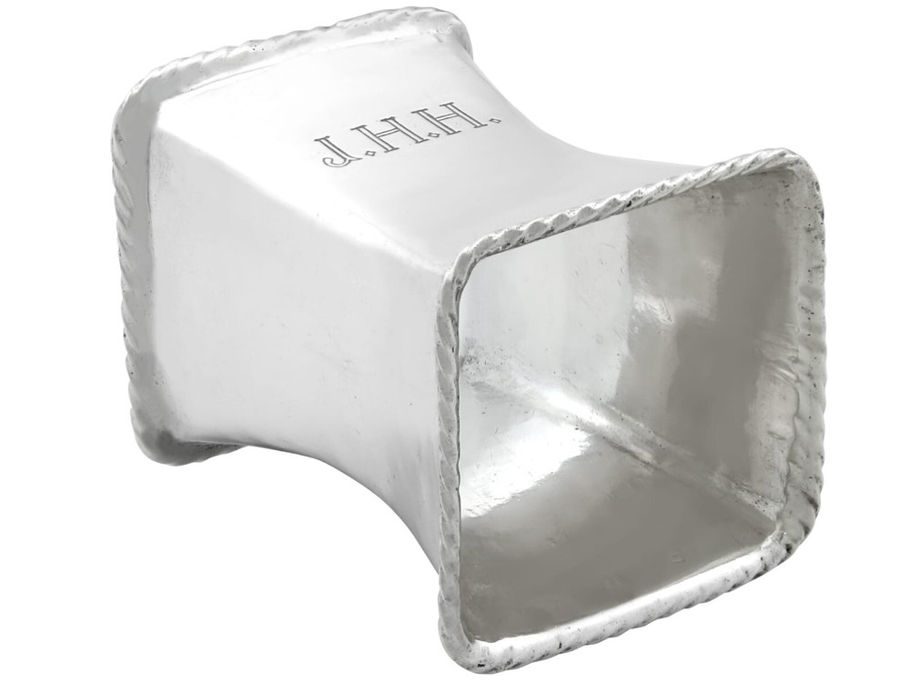 Antique Sterling Silver Napkin Ring by Omar Ramsden