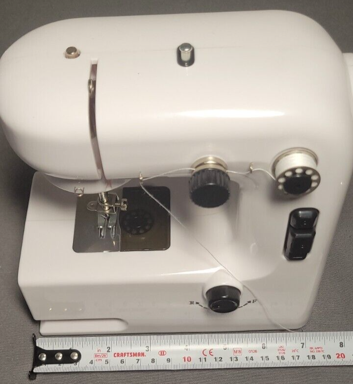 Mini Sewing Machine for Beginners, Two Speed Adjustment with Lights, Foot Pedals