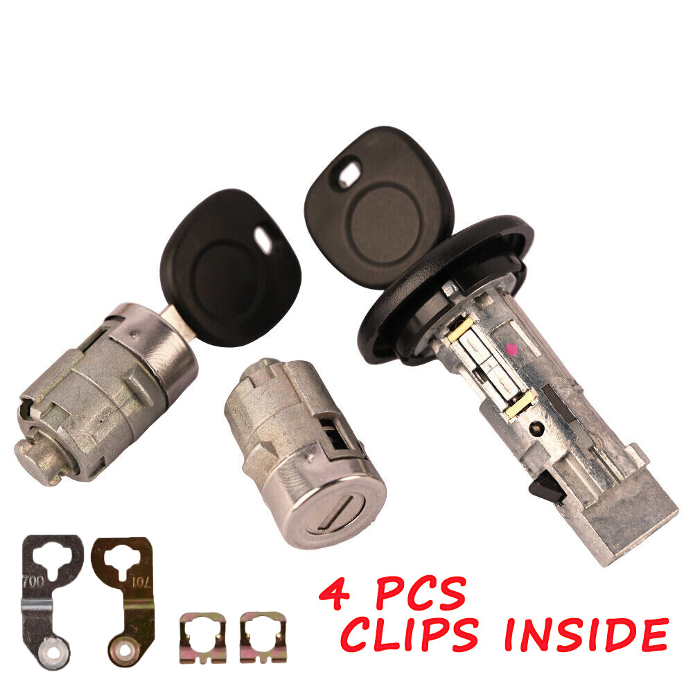 IGNITION SWITCH + DOOR LOCK CYLINDER For 01-06 SILVERADO TAHOE MATCHED SAME KEY