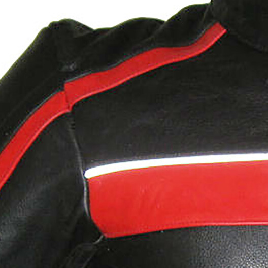 KORRUPTION Leather Motorcycle Jacket - neXus Biker Collection - Classic Stripe