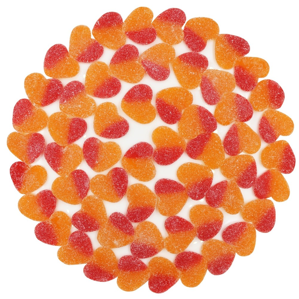 SOUR PEACHY VALENTINE HEARTS GUMMY