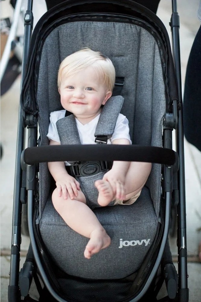 Joovy Qool Modular Stroller Grey Melange 8189 Single Double Triple Ready