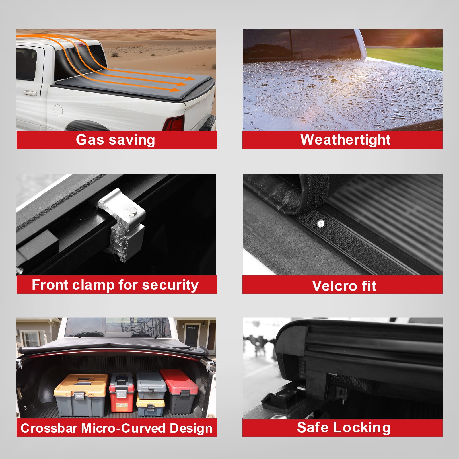 Soft Roll-up Tonneau Cover FOR 09-25 Dodge Ram 1500 5.7FT Truck Bed NO RAM BOX