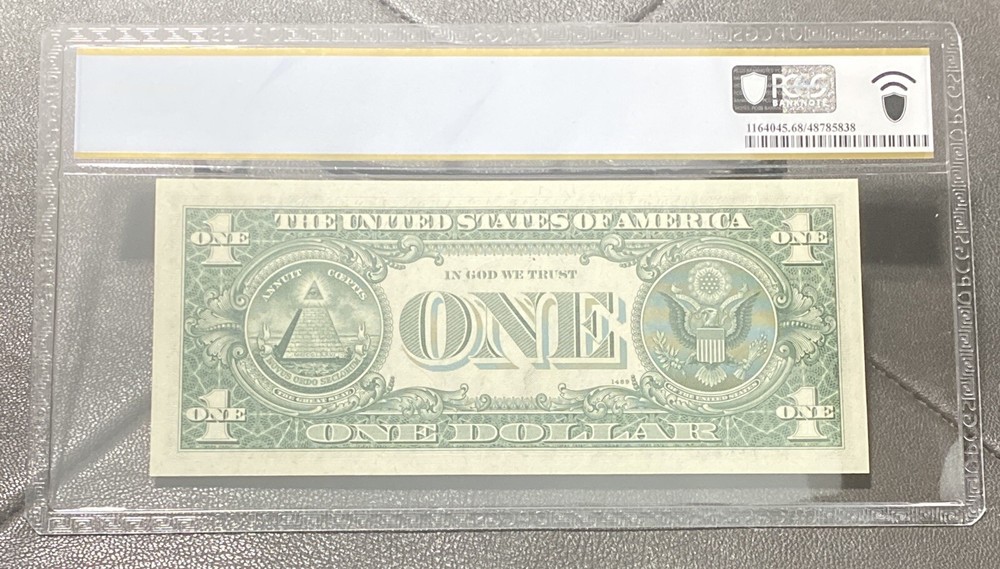 1969C $1 dollar Star Mismatch&misalgned Stuck Digit Error？PCGS UNC 68 Super Rare