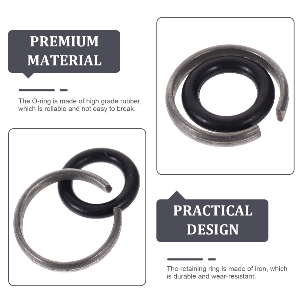 10 Sets Wrench Ring O-ring Impact Friction Clips Drive Socket Retainer 1/2