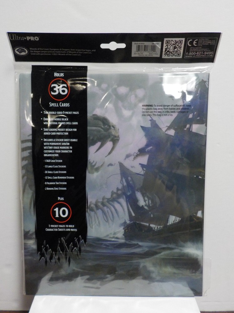 C0516 Ultra Pro Dungeons & Dragons "Class Folio - Warlock" RPG Accessory (New)