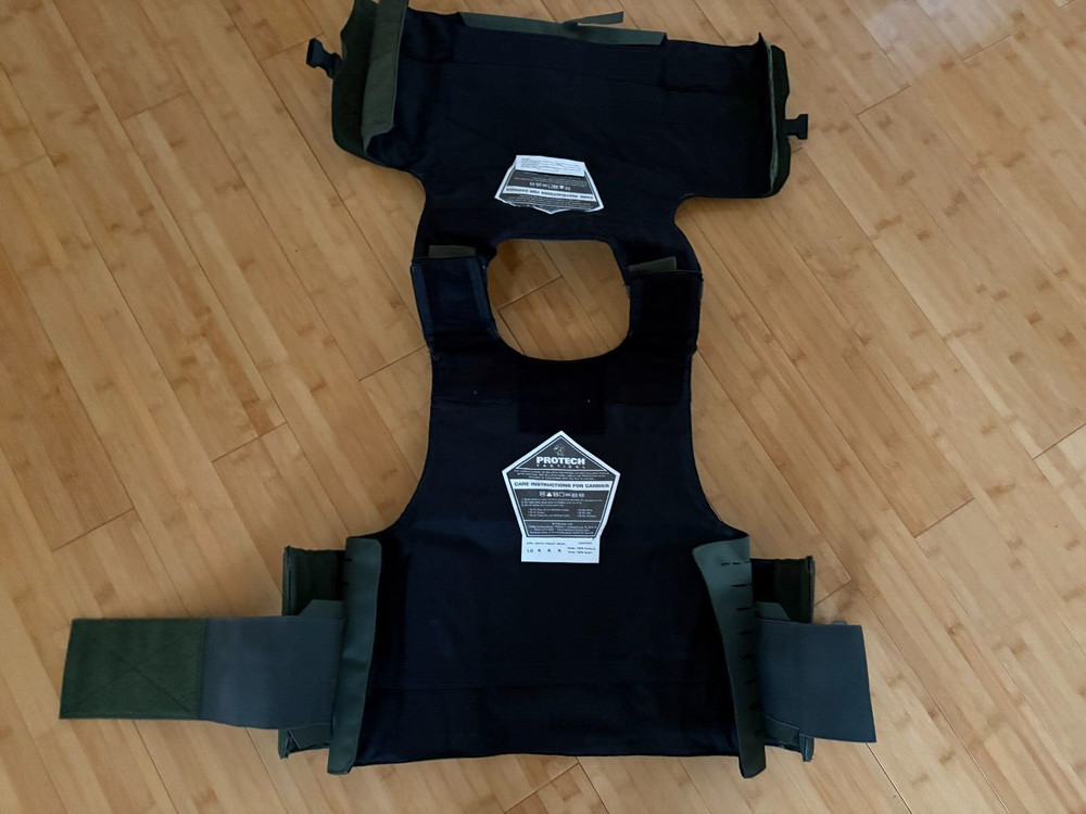 PROTECH UltraComp Armor Carrier Tactical Green Large Webless Laser Cut MOLLE