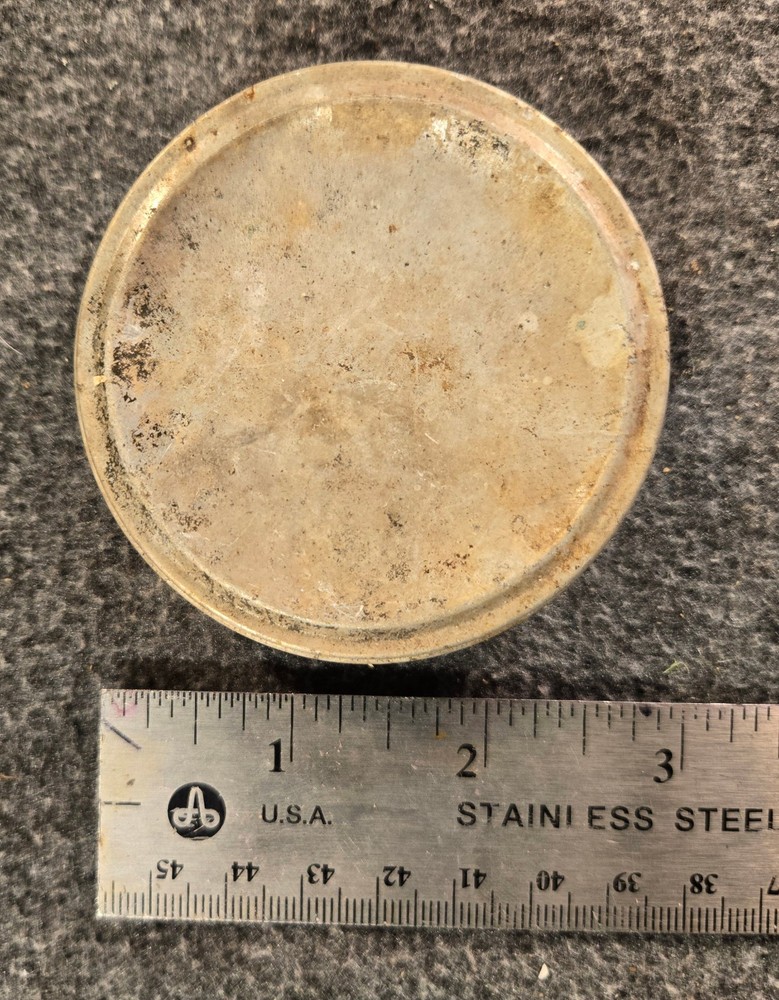 WWII Zinc Oxide Sunscreen Container. USMC from Pacific island battlefield