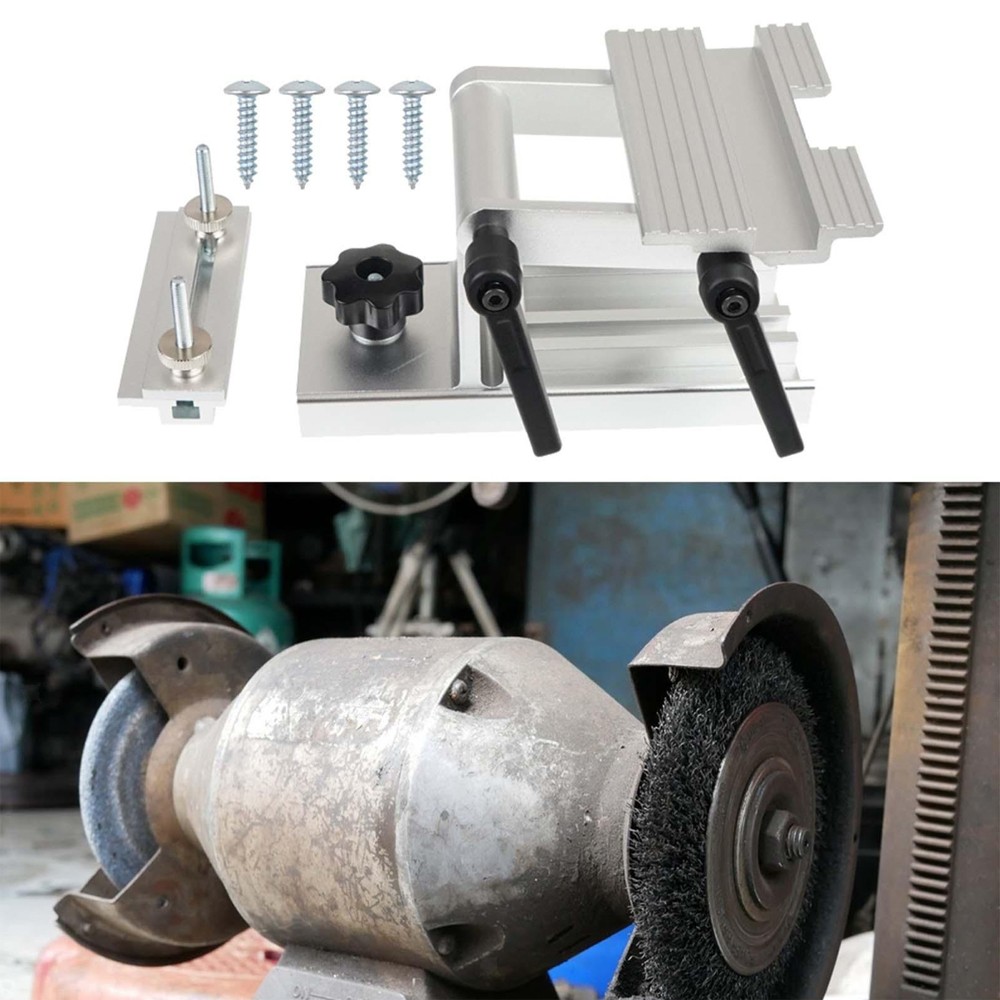 Adjustable Tool Rest Sharpening Jig for 6" or 8" Bench Grinder and Sander