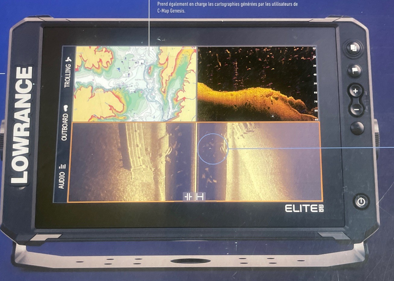 Lowrance Elite FS 10 Fishfinder Chartplotter Active Imaging 3 in 1 Transducer