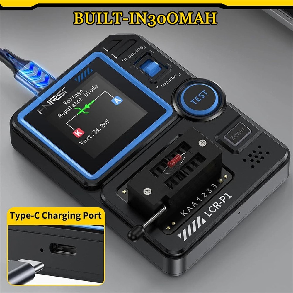 LCR-P1 Transistor Meter Capacitor Tester ESR Diode Triode NPN Infrared Decoding
