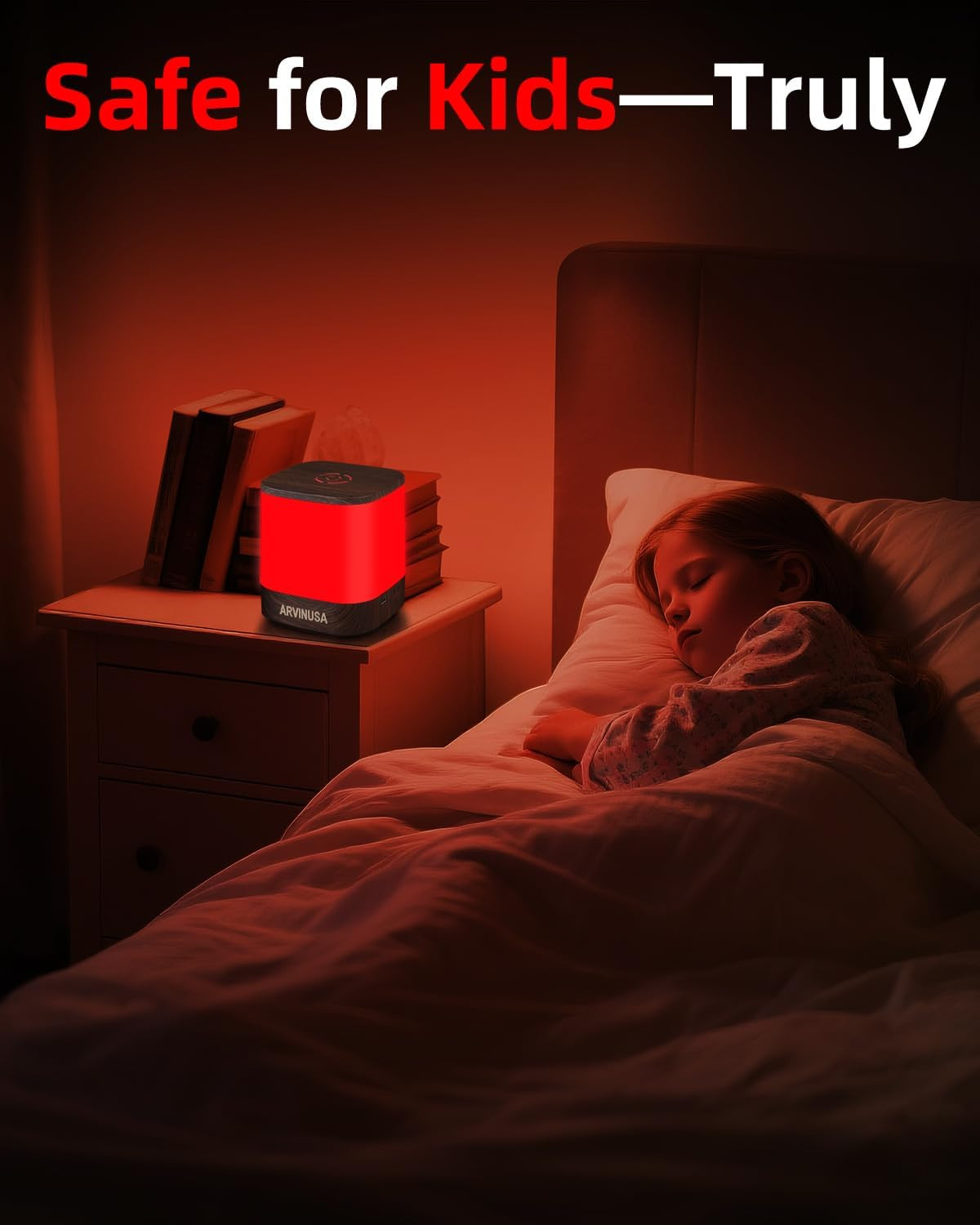 Red Light Night Light Lamp, 670nm Wavelength Aid to Support Deep Relaxation: Nat