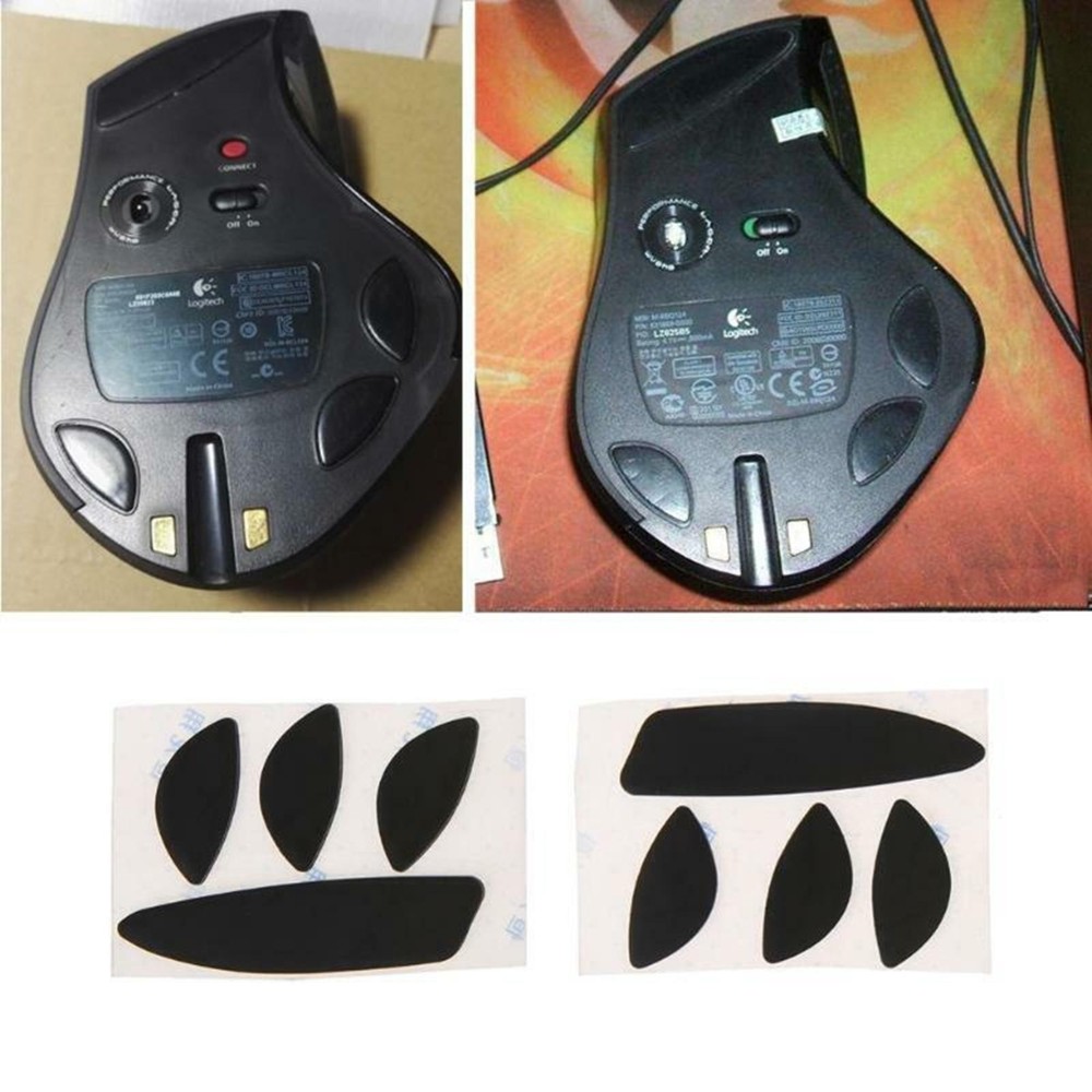 2Pcs High Smooth PTFE Mouse Skates for Logitech MX Revolution Mouse D