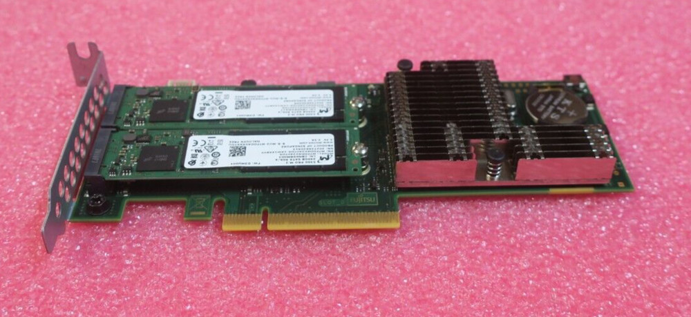Fujitsu PRAID CP200 M.2 Boot RAID Controller +2x 240GB M.2 SSD S26361-D3888-A100