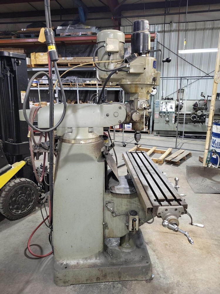 Sharp LMV-50 Vertical Mill w/3HP VS Head, PBD, PF, 9 x 50 Table