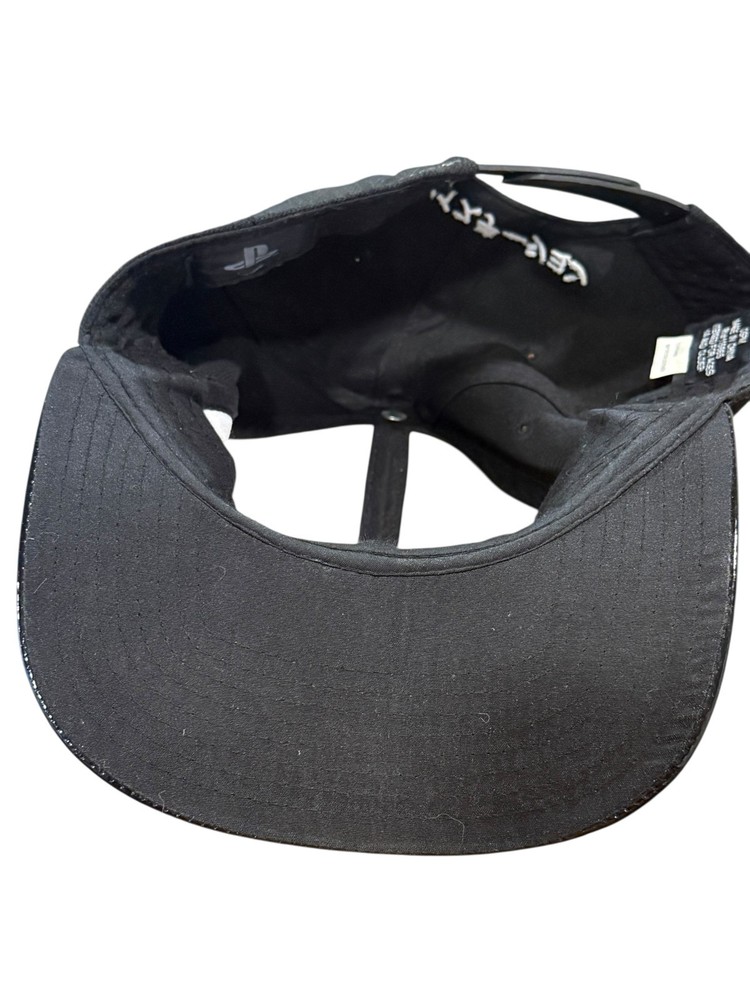 Sony Playstation Video Game Logo Cap Hat Adjustable Snap Back Black White