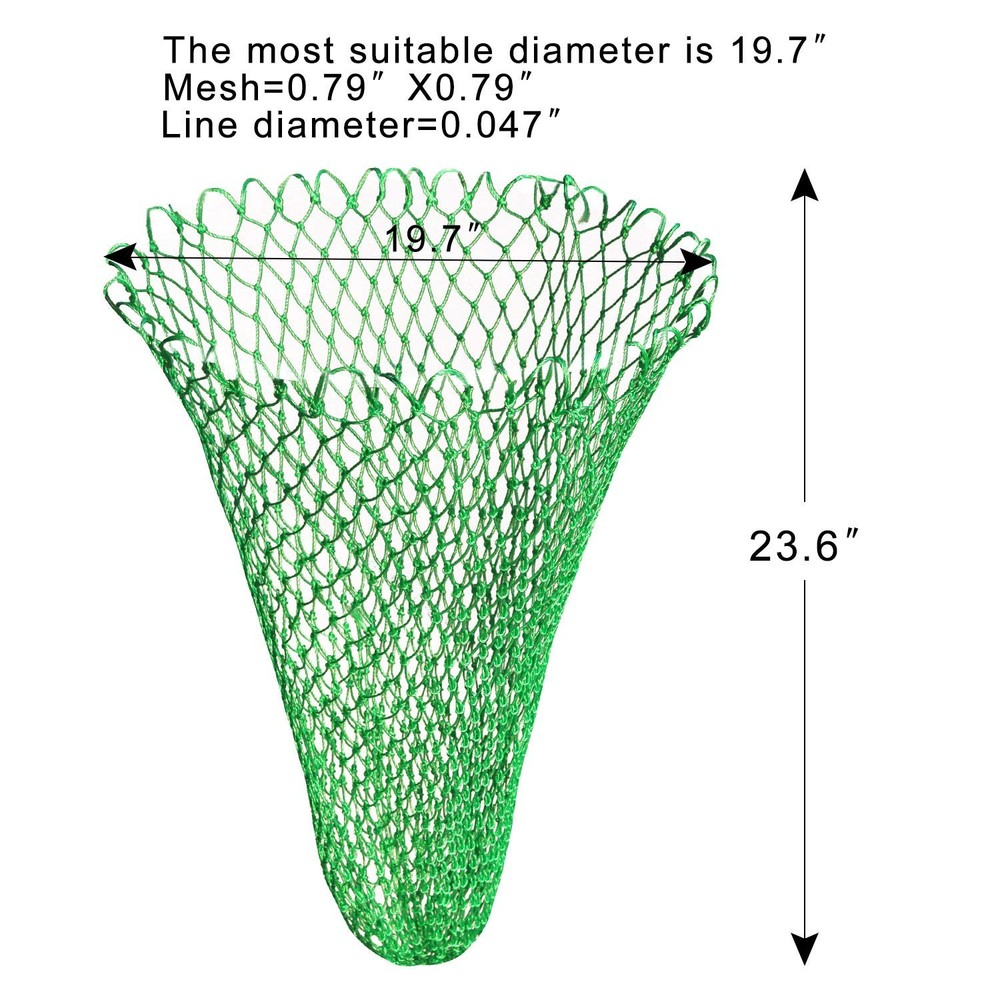 Foldable Replacement net Replacement Fishing Landing nets Replacement net Bag...