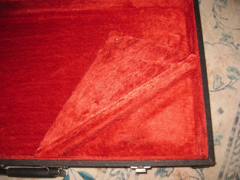 Oscar Schmidt Autoharp Case Hard Shell AC449 Black Fur Lined