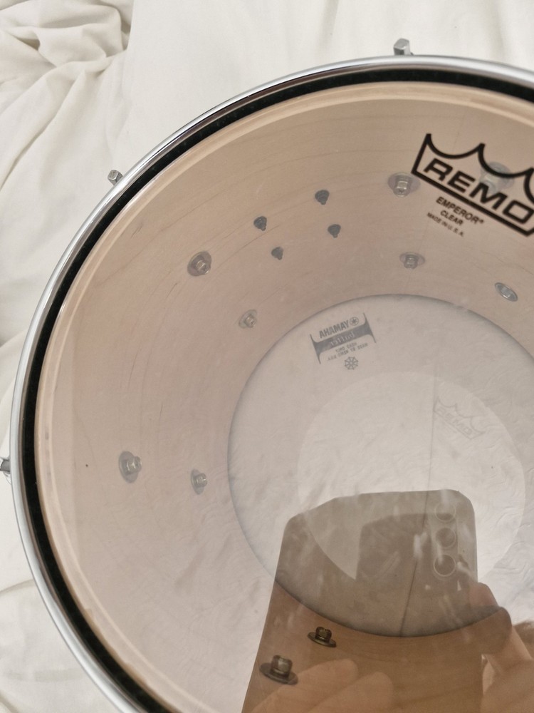 Yamaha Maple Custom Absolute 10" x 8" Tom For Drum Kit in Silver Sparkle