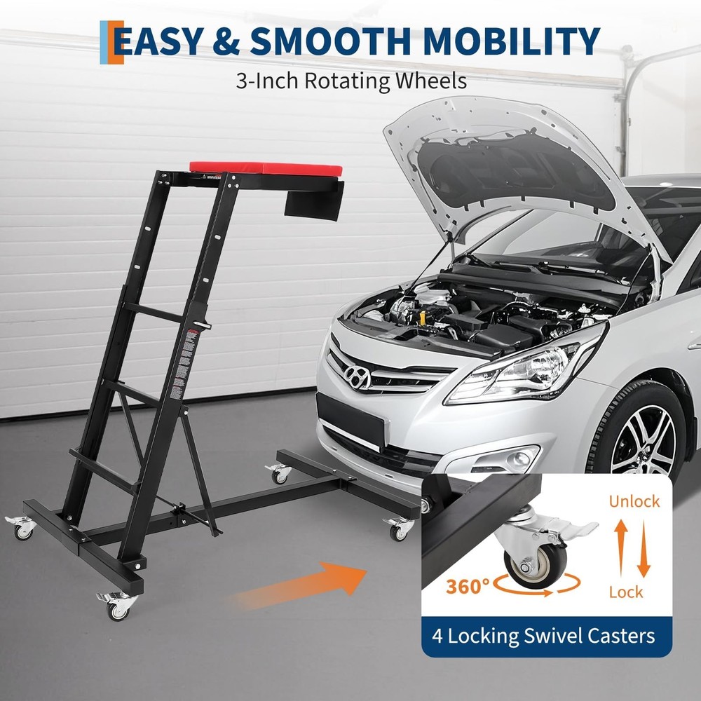 45-65 Topside Automotive Creeper Adjustable Engine Creeper Top Creeper 400LBS