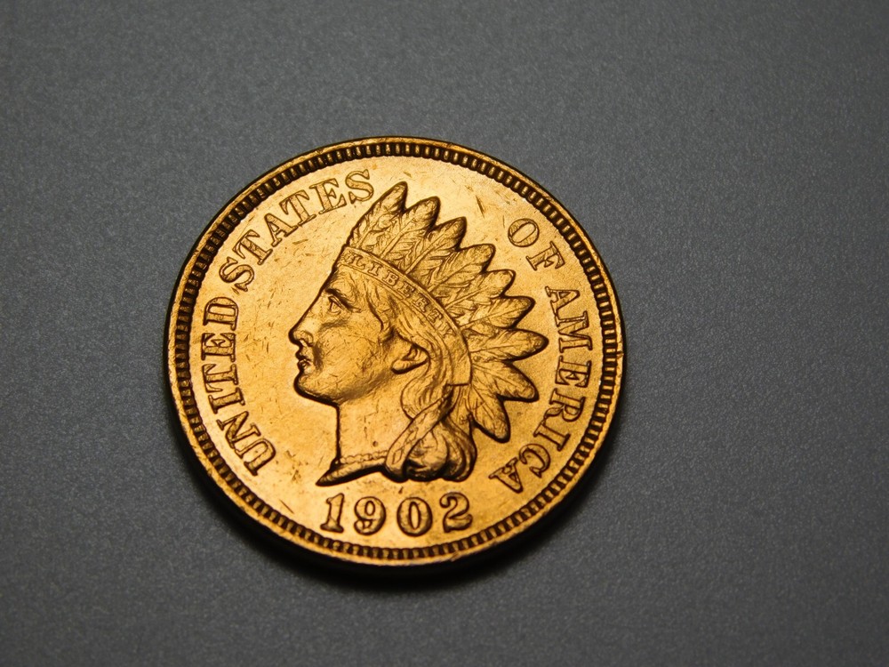 US COIN 1902 INDIAN HEAD PENNY CENT