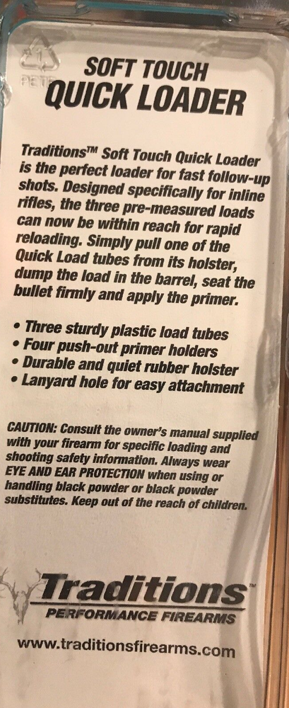 Traditions Performance Firearms A1862 Soft Touch Quick Loader New Ships N 24h