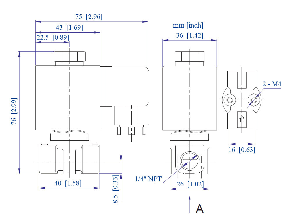 1/4 inch NORMALLY OPEN 110V-120V AC Brass Solenoid Valve NPT ONE-YEAR WARRANTY