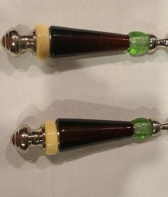 Glass Handle and Silver Cake Serving Set - Knife & Server