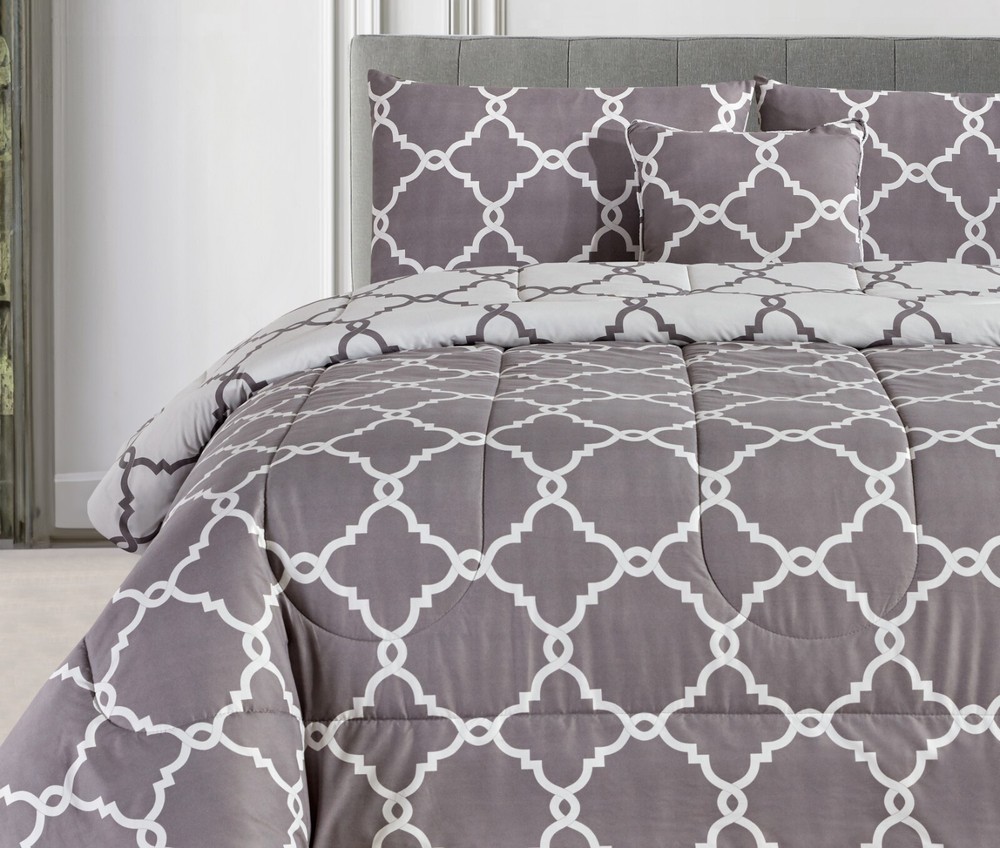 5 Piece Comforter Set Duvet Insert Bedding All Season Reversible Comforter Sets