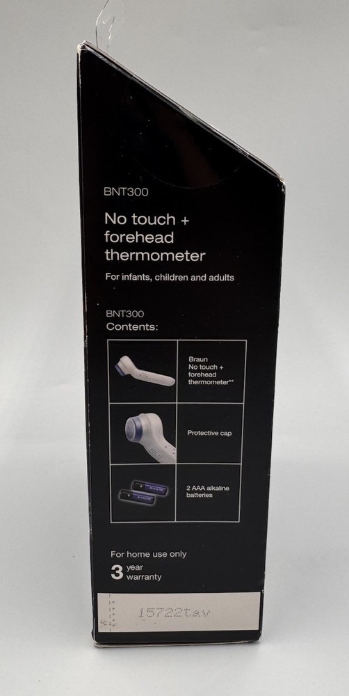 New Braun No Touch + Forehead Thermometer Color Coded Temp NTF 3000 Guide Sealed