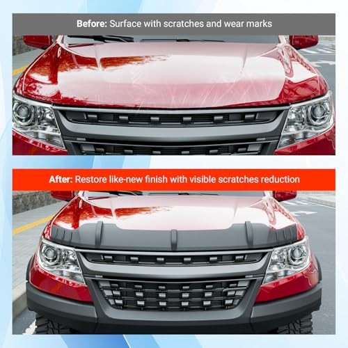 Hood Protector Compatible with 2015-2022 Chevy Colorado Deflector Upgraded