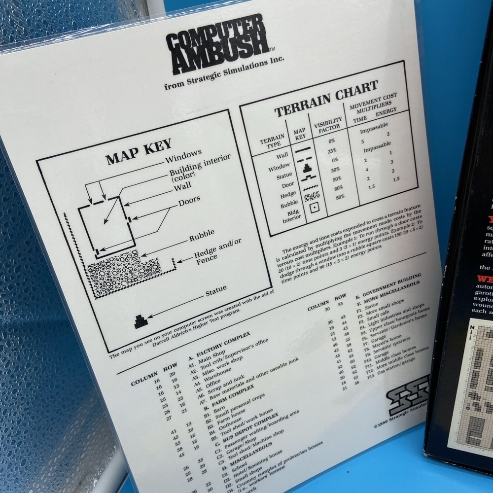 SSI Computer Ambush 2nd Ed Big Box CIB [Platform Name] - Complete