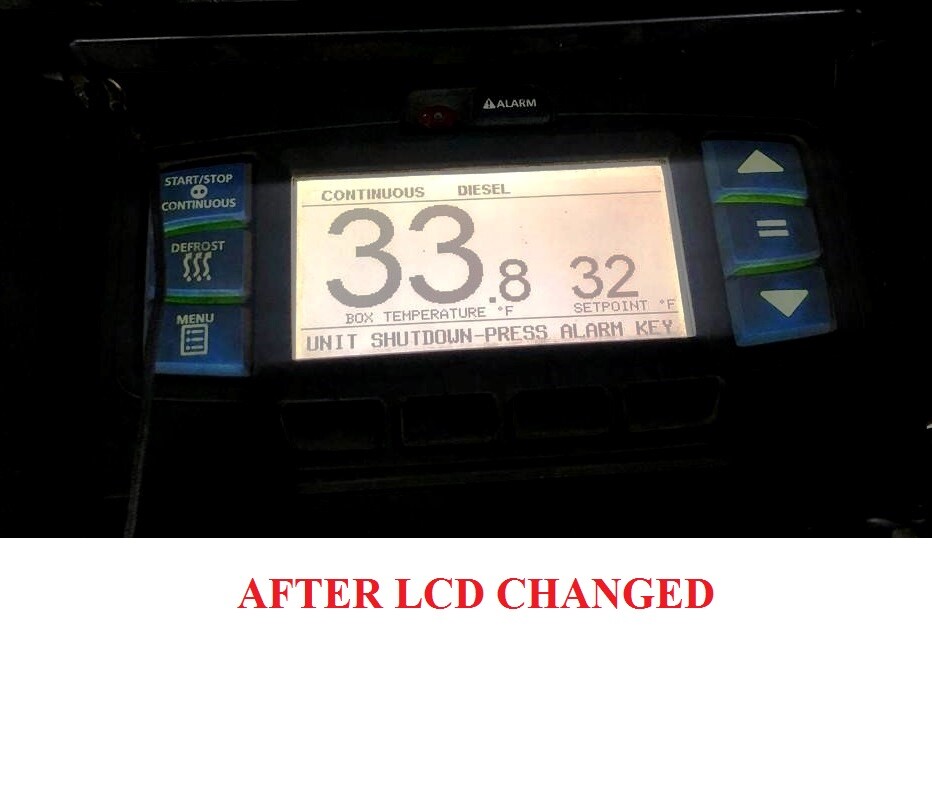 LCD DISPLAY REPLACEMENT FOR CARRIER Transicold X4 7500 7300 SDGG240128-01