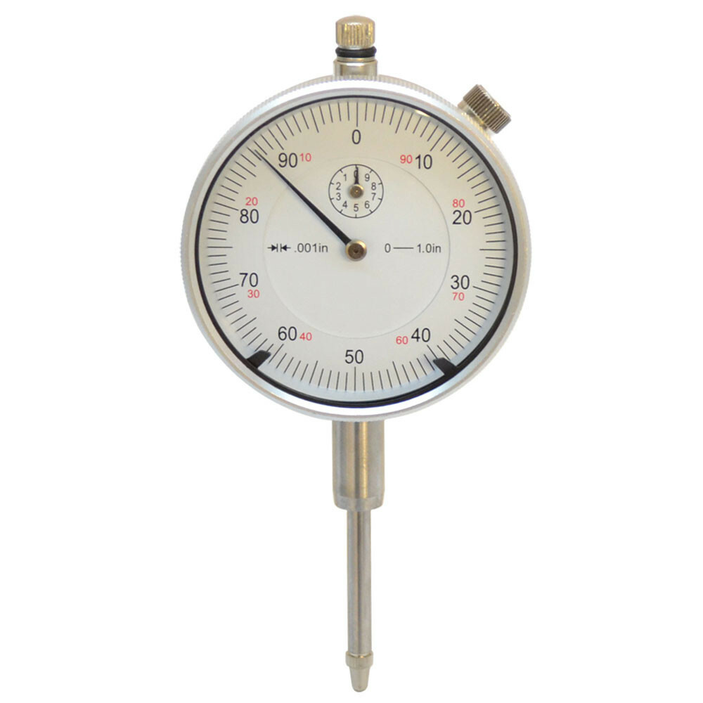 0- 1" Range High Precision 0-100 Dial Test Indicator 0.001" Graduation Lug Back