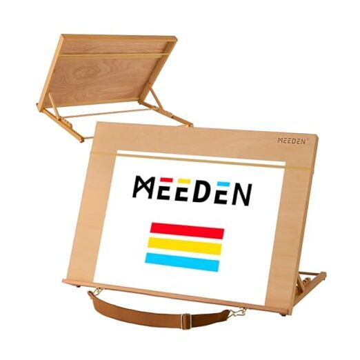 Desk Easel Adjustable Art Stand: 5-Position Drawing Easel - Portable Table A2