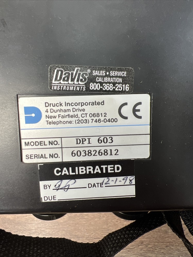 Druck DPI 603 Pressure Calibrator