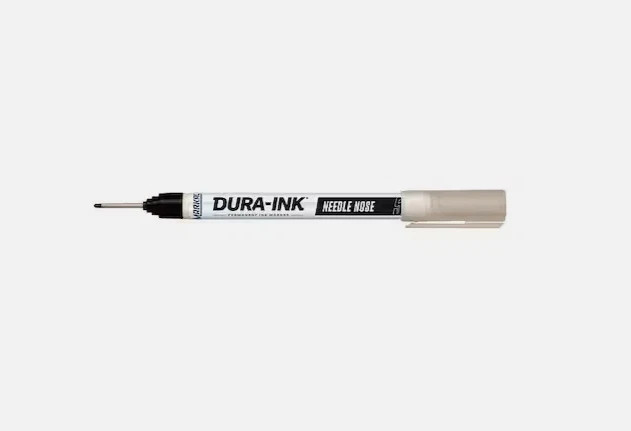 2 Pack, Markal 96520 Permanent Ink Marker, Small Tip, Needle Nose, Black