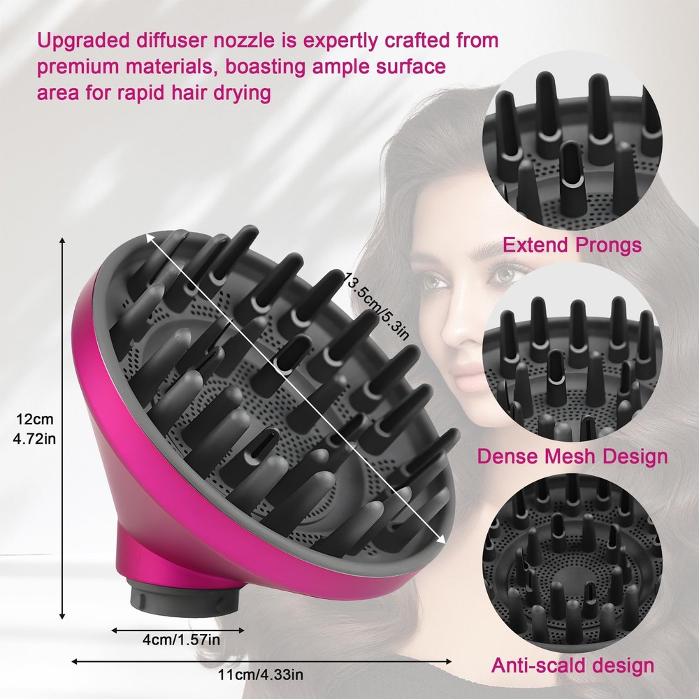 WAJIAYON Upgraded Diffuser Attachment for Dyson Airwrap HS05 HS03 HS01, Converti