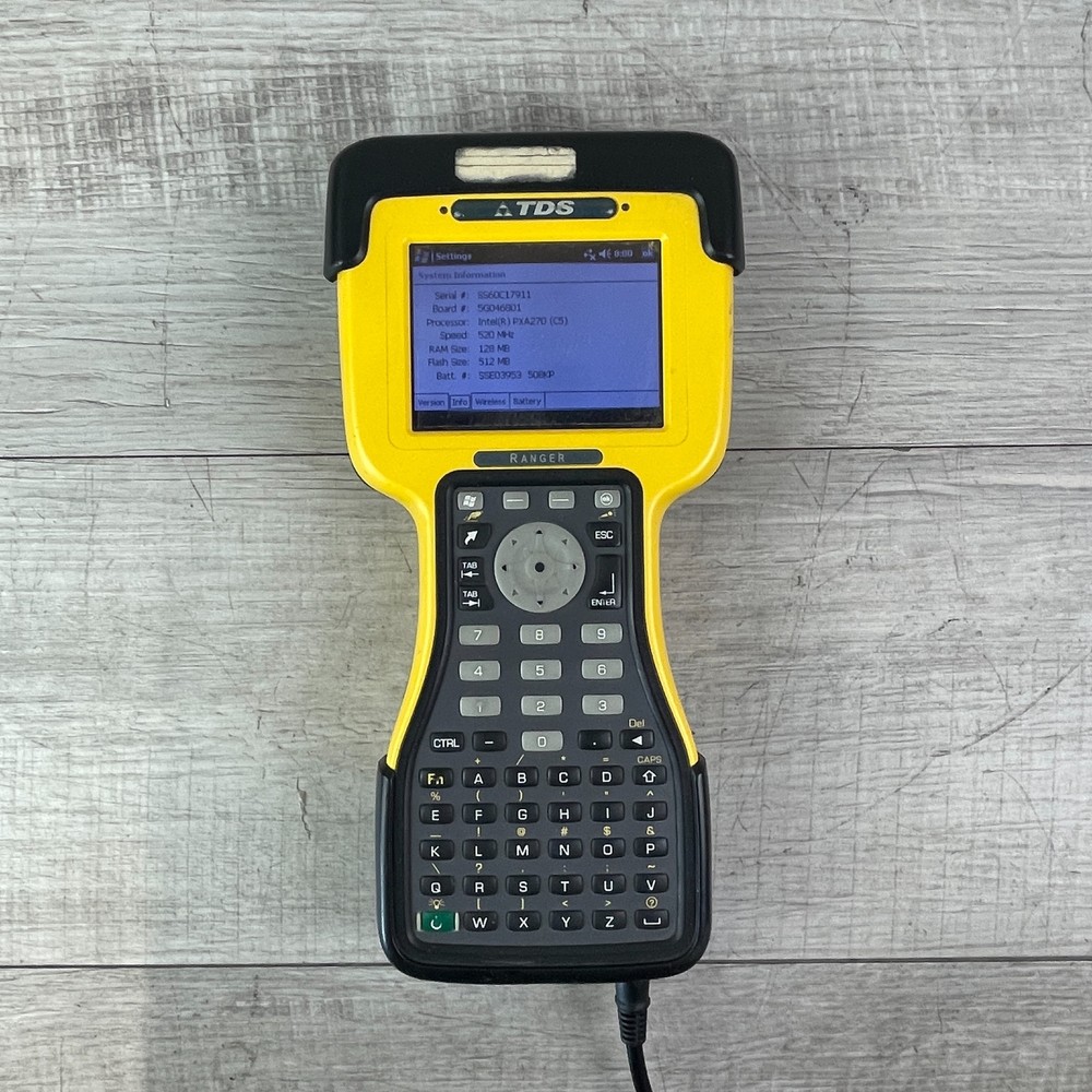 TDS Ranger Yellow Intel PXA270 Touchscreen 128MB RAM Rugged Data Collector