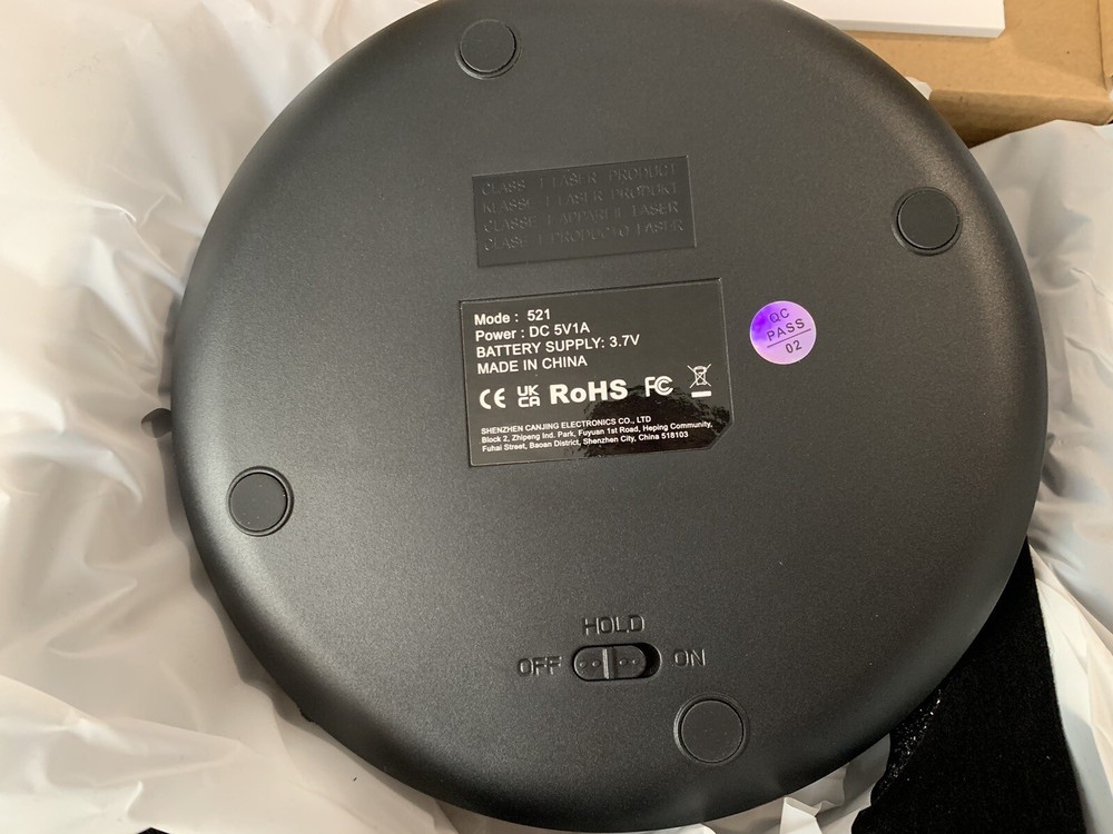 Media Player With CD And FM Station Programming Brand New Black