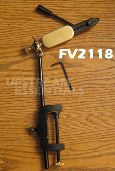 Fly Tying Vise - Rotating Lever Action - Clamp Base