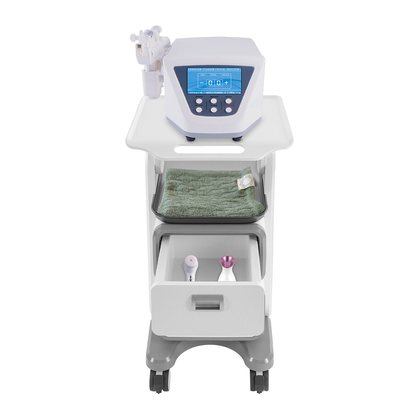 Dental Storage Cabinet Drawers Mobile Utility Cart /4 Layer Dental Trolley NEW